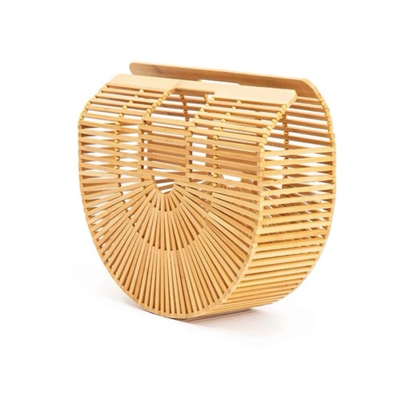 LAST CALL! 🌾 New! Handmade Bamboo Woven Tote Bag - Picture 4 of 11